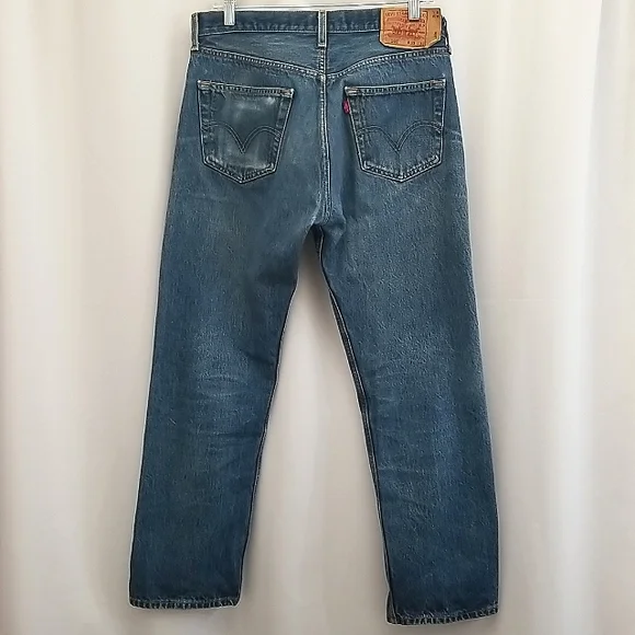 Levi's 501 XX Vintage Denim Jeans Button Fly 100% Cotton Size 33X32 - Picture 3 of 12